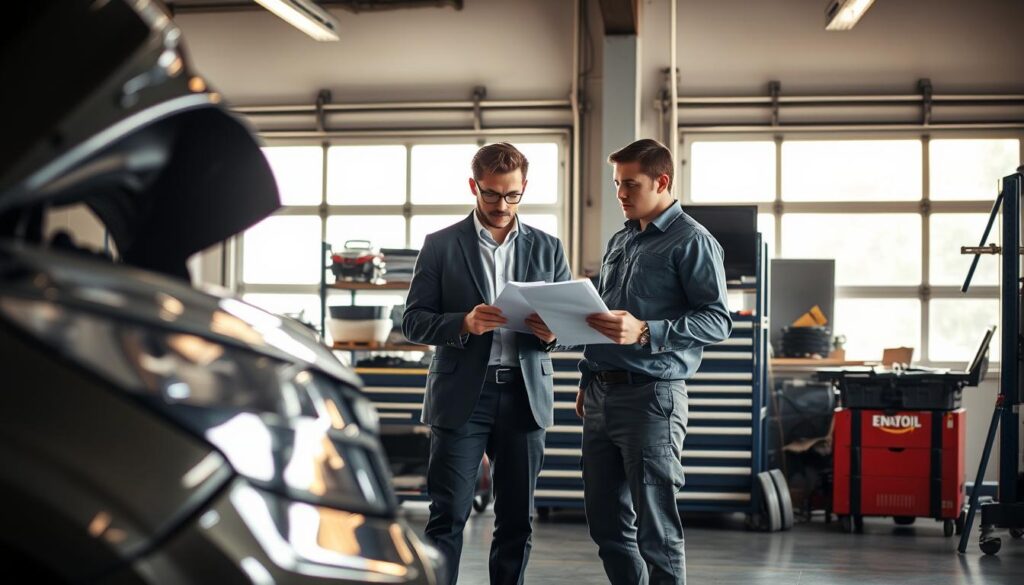 auto body shop insurance process