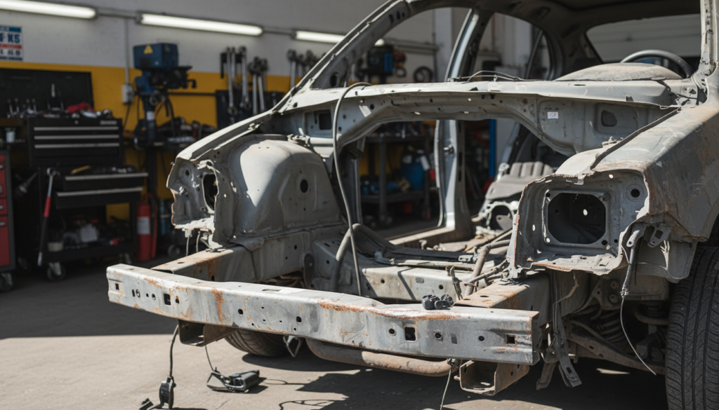 signs of frame damage car